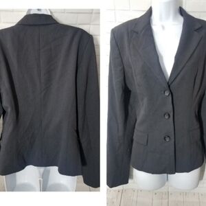 Ladies Tahari Dark Gray Blazer (Size 14)